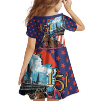 Kentucky Horses Racing 2025 Kid Short Sleeve Dress Anniversary 151st The Race for the Roses