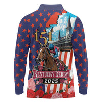 Kentucky Horses Racing 2025 Long Sleeve Polo Shirt Anniversary 151st The Race for the Roses