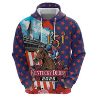 Kentucky Horses Racing 2025 Zip Hoodie Anniversary 151st The Race for the Roses