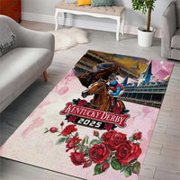 Kentucky Horses Racing 2025 Area Rug Churchill Downs The Race for the Roses