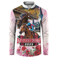 Kentucky Horses Racing 2025 Button Sweatshirt Churchill Downs The Race for the Roses