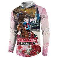 Kentucky Horses Racing 2025 Button Sweatshirt Churchill Downs The Race for the Roses