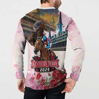 Kentucky Horses Racing 2025 Button Sweatshirt Churchill Downs The Race for the Roses