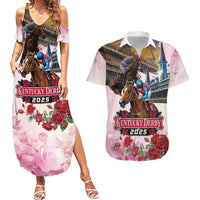 Kentucky Horses Racing 2025 Couples Matching Summer Maxi Dress and Hawaiian Shirt Churchill Downs The Race for the Roses