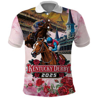 Kentucky Horses Racing 2025 Polo Shirt Churchill Downs The Race for the Roses