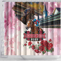 Kentucky Horses Racing 2025 Shower Curtain Churchill Downs The Race for the Roses
