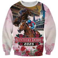 Kentucky Horses Racing 2025 Sweatshirt Churchill Downs The Race for the Roses