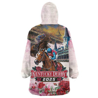 Kentucky Horses Racing 2025 Wearable Blanket Hoodie Churchill Downs The Race for the Roses