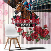 Kentucky Horses Racing 2025 Window Curtain Churchill Downs The Race for the Roses