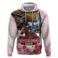Kentucky Horses Racing 2025 Zip Hoodie Churchill Downs The Race for the Roses