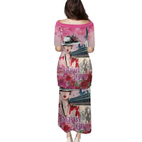 Kentucky Horses Racing Family Matching Puletasi and Hawaiian Shirt Churchill Downs Derby Girl Watercolor Style