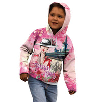 Kentucky Horses Racing Kid Hoodie Churchill Downs Derby Girl Watercolor Style