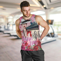 Kentucky Horses Racing Men Tank Top Churchill Downs Derby Girl Watercolor Style