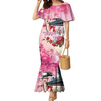 Kentucky Horses Racing Mermaid Dress Churchill Downs Derby Girl Watercolor Style