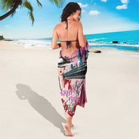 Kentucky Horses Racing Sarong Churchill Downs Derby Girl Watercolor Style