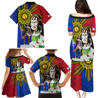 Philippines Lapu-Lapu Family Matching Puletasi and Hawaiian Shirt Filipino Sun Tattoo With Yakan Pattern - Wonder Print Shop