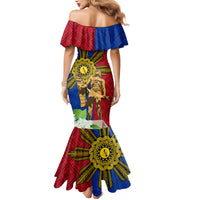 Philippines Lapu Lapu King Jasmine Flowers Mermaid Dress Filipino Sun Tattoo - Wonder Print Shop