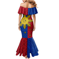 Philippines Sun Batok Tattoo Mermaid Dress Polynesian and Yakan Pattern - Wonder Print Shop