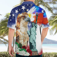 Philippines and American Together Hawaiian Shirt Filipino Eagle and Statue of Liberty - Wonder Print Shop