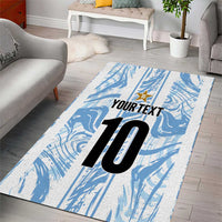 Custom Argentina Champion Football 2024 Area Rug La Albiceleste Campeon de America - Wonder Print Shop