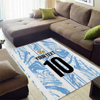Custom Argentina Champion Football 2024 Area Rug La Albiceleste Campeon de America - Wonder Print Shop