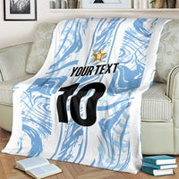 Custom Argentina Champion Football 2024 Blanket La Albiceleste Campeon de America