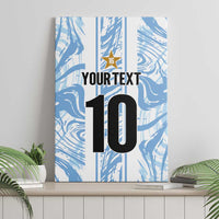 Custom Argentina Champion Football 2024 Canvas Wall Art La Albiceleste Campeon de America - Wonder Print Shop