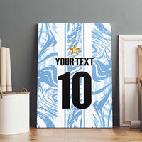 Custom Argentina Champion Football 2024 Canvas Wall Art La Albiceleste Campeon de America - Wonder Print Shop