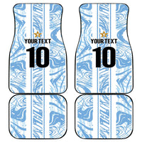 Custom Argentina Champion Football 2024 Car Mats La Albiceleste Campeon de America - Wonder Print Shop