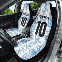 Custom Argentina Champion Football 2024 Car Seat Cover La Albiceleste Campeon de America - Wonder Print Shop