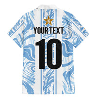 Custom Argentina Champion Football 2024 Family Matching Mermaid Dress and Hawaiian Shirt La Albiceleste Campeon de America - Wonder Print Shop
