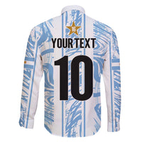 Custom Argentina Champion Football 2024 Family Matching Mermaid Dress and Hawaiian Shirt La Albiceleste Campeon de America - Wonder Print Shop