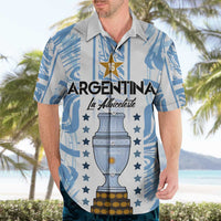 Custom Argentina Champion Football 2024 Hawaiian Shirt La Albiceleste Campeon de America - Wonder Print Shop