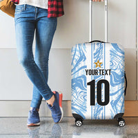 Custom Argentina Champion Football 2024 Luggage Cover La Albiceleste Campeon de America - Wonder Print Shop