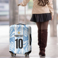 Custom Argentina Champion Football 2024 Luggage Cover La Albiceleste Campeon de America - Wonder Print Shop