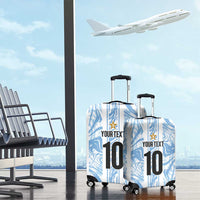 Custom Argentina Champion Football 2024 Luggage Cover La Albiceleste Campeon de America - Wonder Print Shop