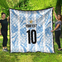 Custom Argentina Champion Football 2024 Quilt La Albiceleste Campeon de America - Wonder Print Shop