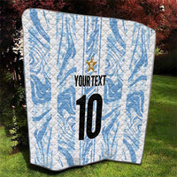 Custom Argentina Champion Football 2024 Quilt La Albiceleste Campeon de America - Wonder Print Shop