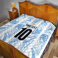 Custom Argentina Champion Football 2024 Quilt La Albiceleste Campeon de America - Wonder Print Shop