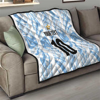 Custom Argentina Champion Football 2024 Quilt La Albiceleste Campeon de America - Wonder Print Shop
