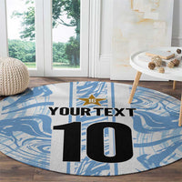 Custom Argentina Champion Football 2024 Round Carpet La Albiceleste Campeon de America