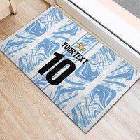 Custom Argentina Champion Football 2024 Rubber Doormat La Albiceleste Campeon de America - Wonder Print Shop
