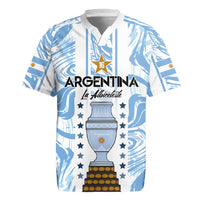 Custom Argentina Champion Football 2024 Rugby Jersey La Albiceleste Campeon de America - Wonder Print Shop