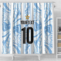Custom Argentina Champion Football 2024 Shower Curtain La Albiceleste Campeon de America