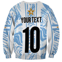 Custom Argentina Champion Football 2024 Sweatshirt La Albiceleste Campeon de America - Wonder Print Shop