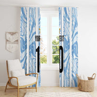 Custom Argentina Champion Football 2024 Window Curtain La Albiceleste Campeon de America - Wonder Print Shop