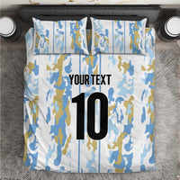 Custom Argentina Football Bedding Set Vamos La Albiceleste Camouflage Style - Wonder Print Shop