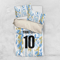 Custom Argentina Football Bedding Set Vamos La Albiceleste Camouflage Style - Wonder Print Shop