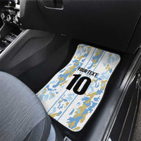 Custom Argentina Football Car Mats Vamos La Albiceleste Camouflage Style - Wonder Print Shop