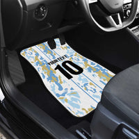 Custom Argentina Football Car Mats Vamos La Albiceleste Camouflage Style - Wonder Print Shop